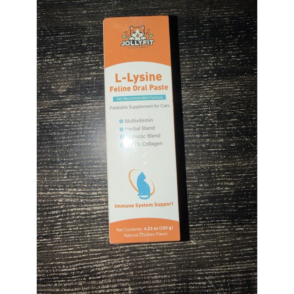 L-Lysine for Cats Oral Paste – Immune & Respiratory Support for Felines –4.23 oz